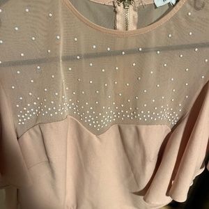 Sheer Pearl Beaded Top